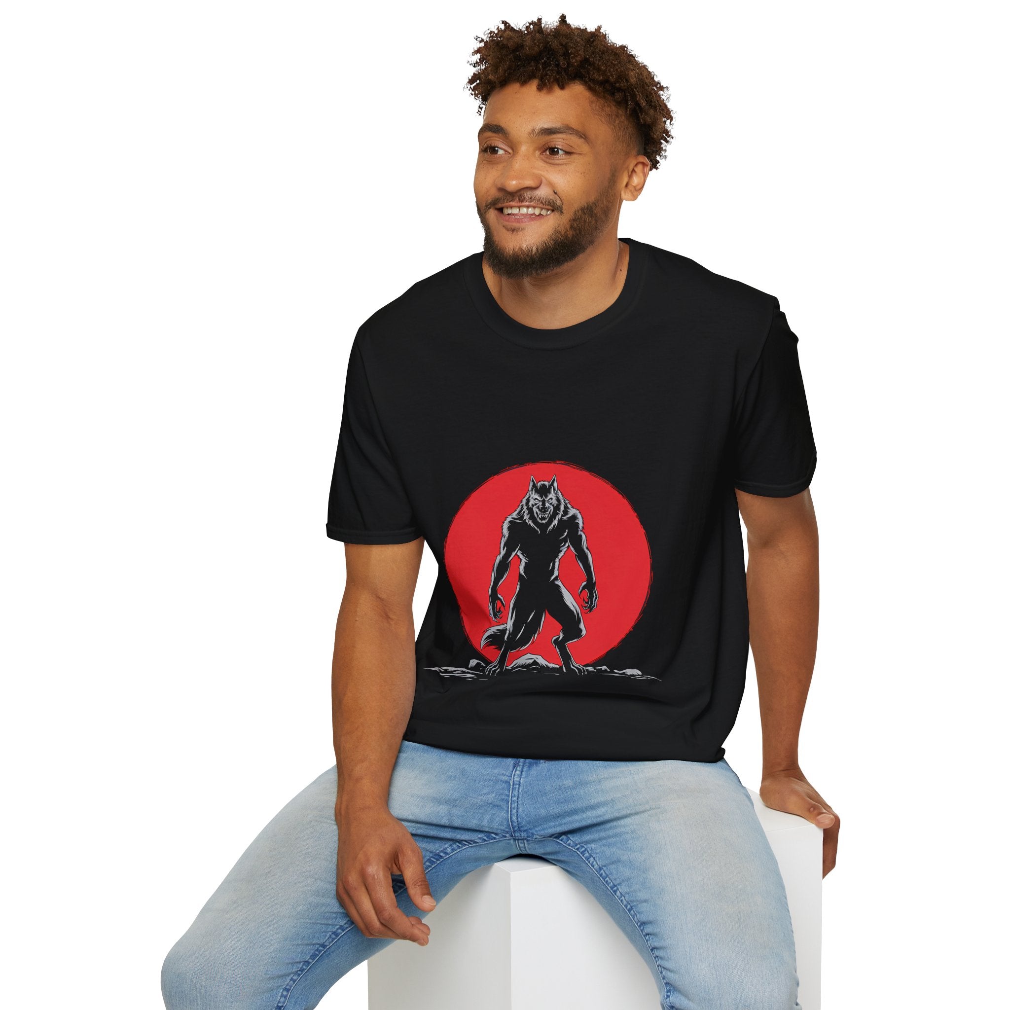 Werewolf Red Moon Unisex T-Shirt | Werewolf Shirt