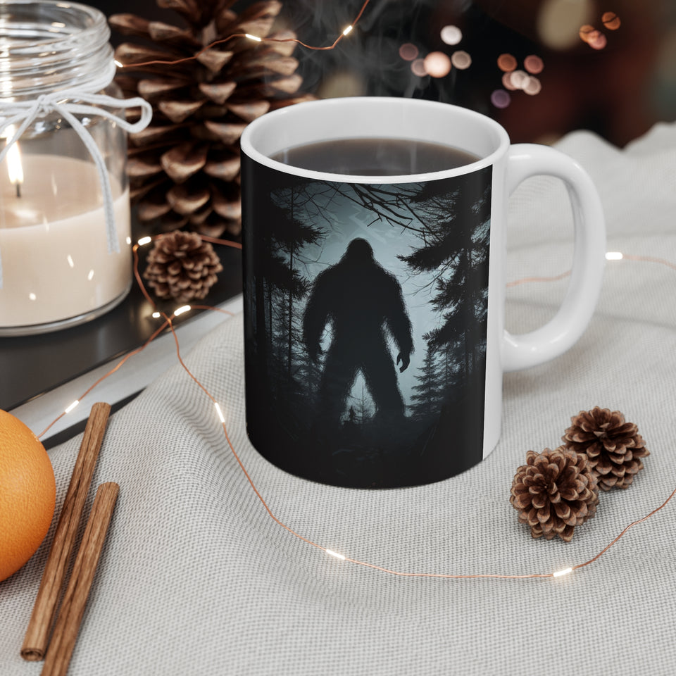 Bigfoot Mug | Bigfoot Gift | Sasquatch Abominable Snowman Ceramic Mug 11oz