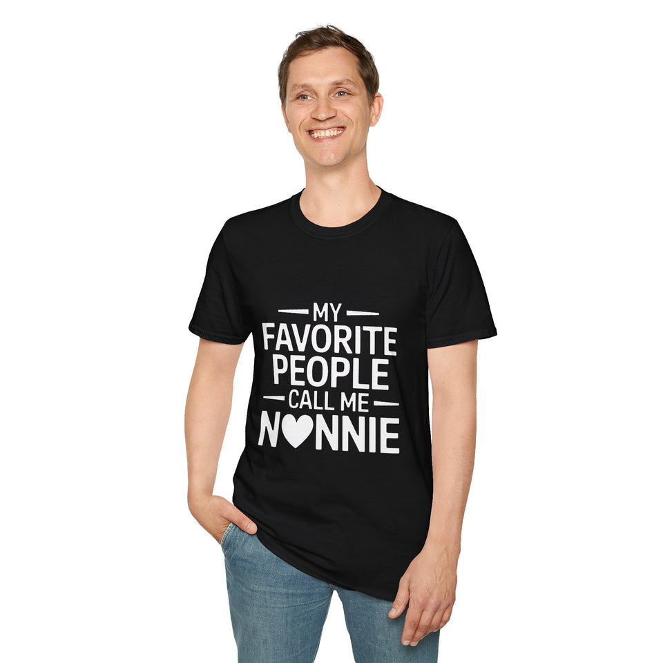 Nonnie T-Shirt - My Favorite People Call Me Nonnie Shirt