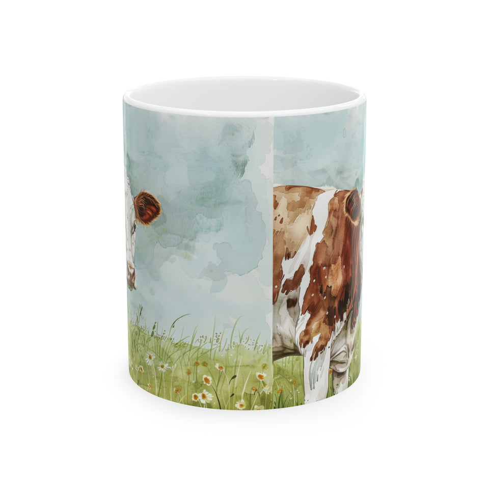 Cow Mug | Coffee Cow Mug | Cow Print Mug | Cow Presents | Highland Cow Mug 11oz