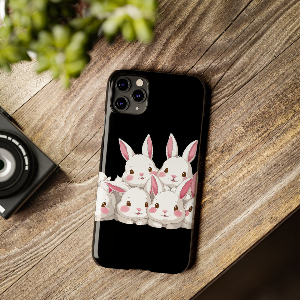 Premium Cute Rabbit iPhone Case | Rabbit Gifts Slim Phone Cases