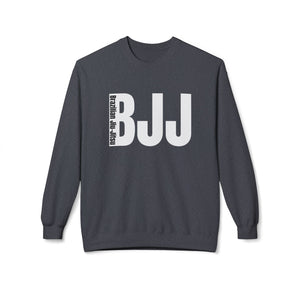 Brazilian Jiu Jitsu Logo 2 BJJ Unisex Midweight Softstyle Fleece Crewneck Sweatshirt Brazilian Jiu Jitsu Logo 2 BJJ Unisex Midweight Softstyle Fleece Crewneck Sweatshirt