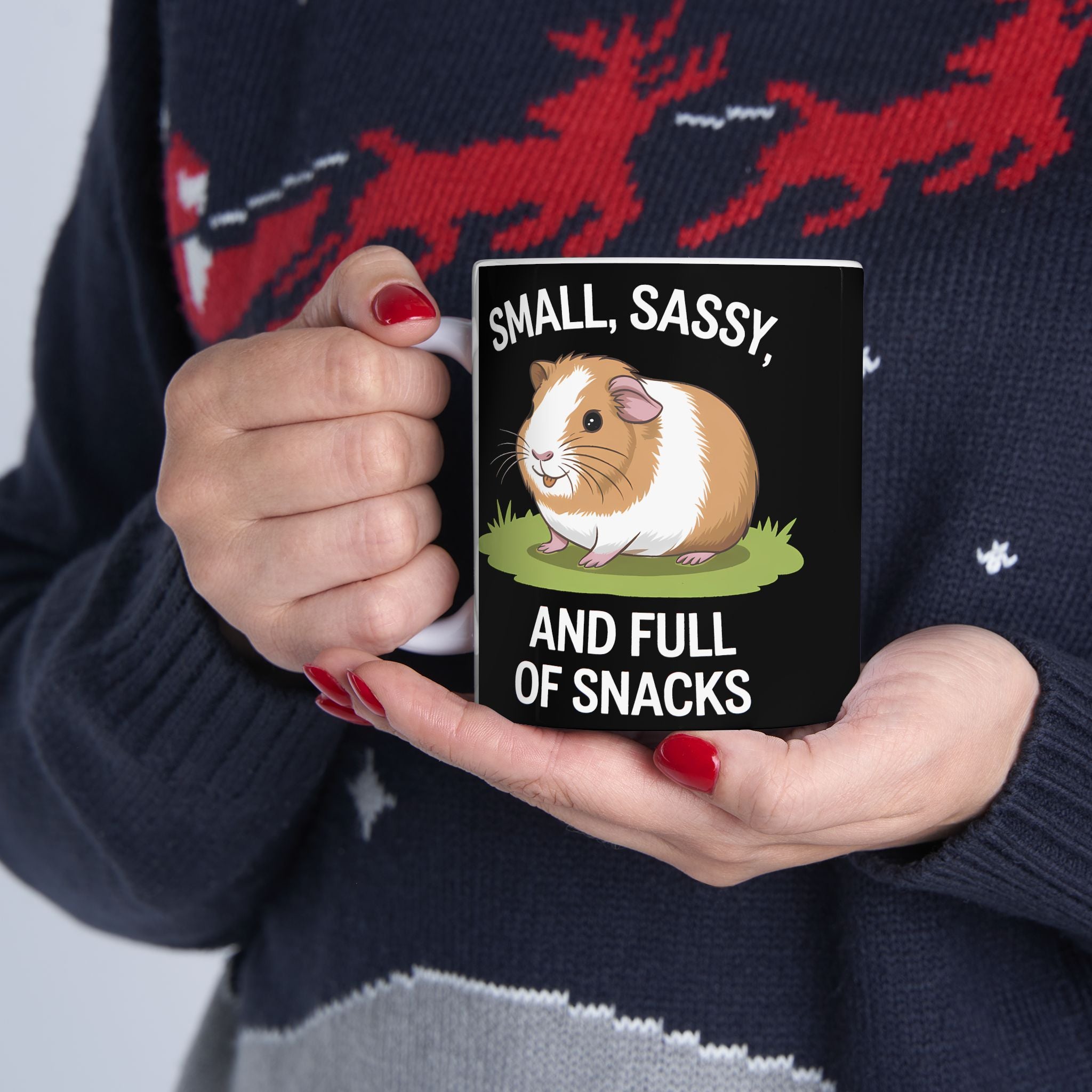 Guinea Pig Mug - Small, Sassy, and Full of Snacks Cute Guinea Pig Mug