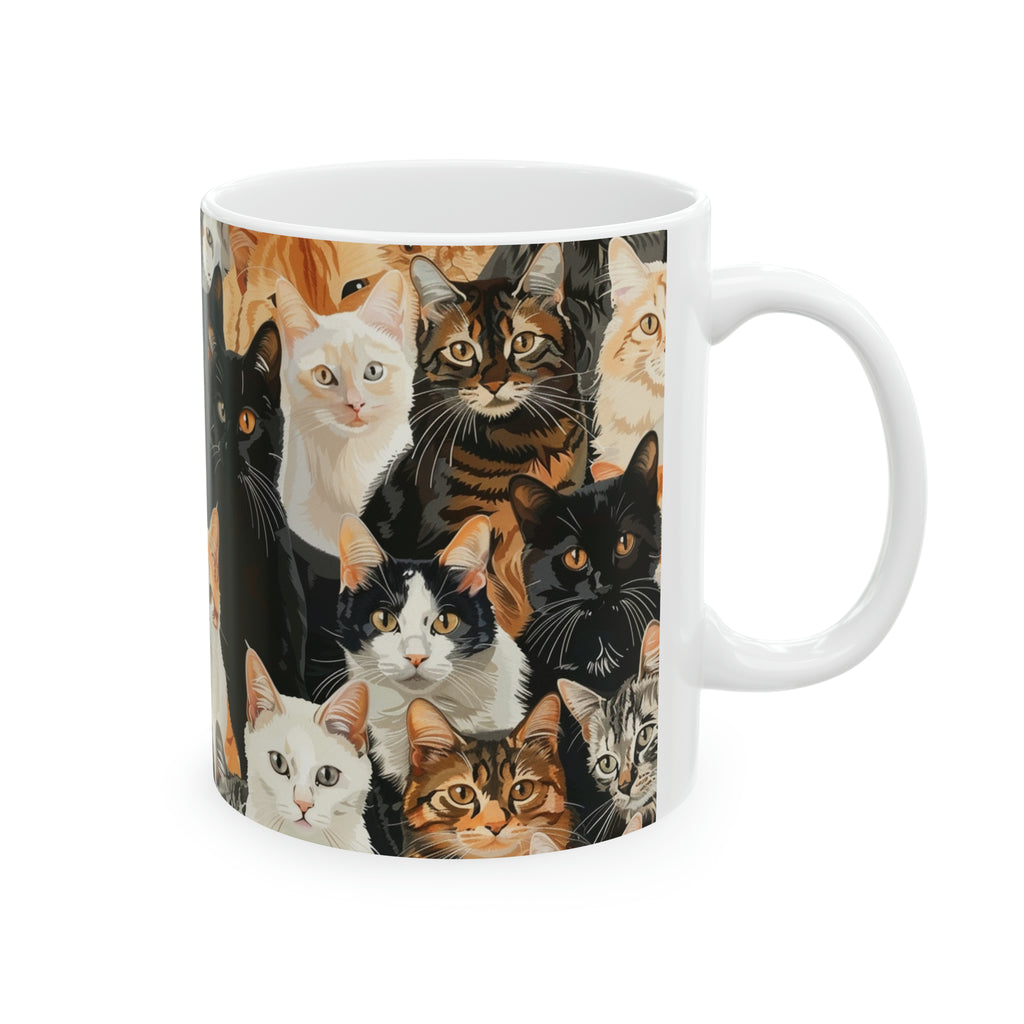 Cute Cats Mug | Cat Coffee Mug | Cute Cat Gift | Funny Cat Presents | Cat Mug 2 11oz