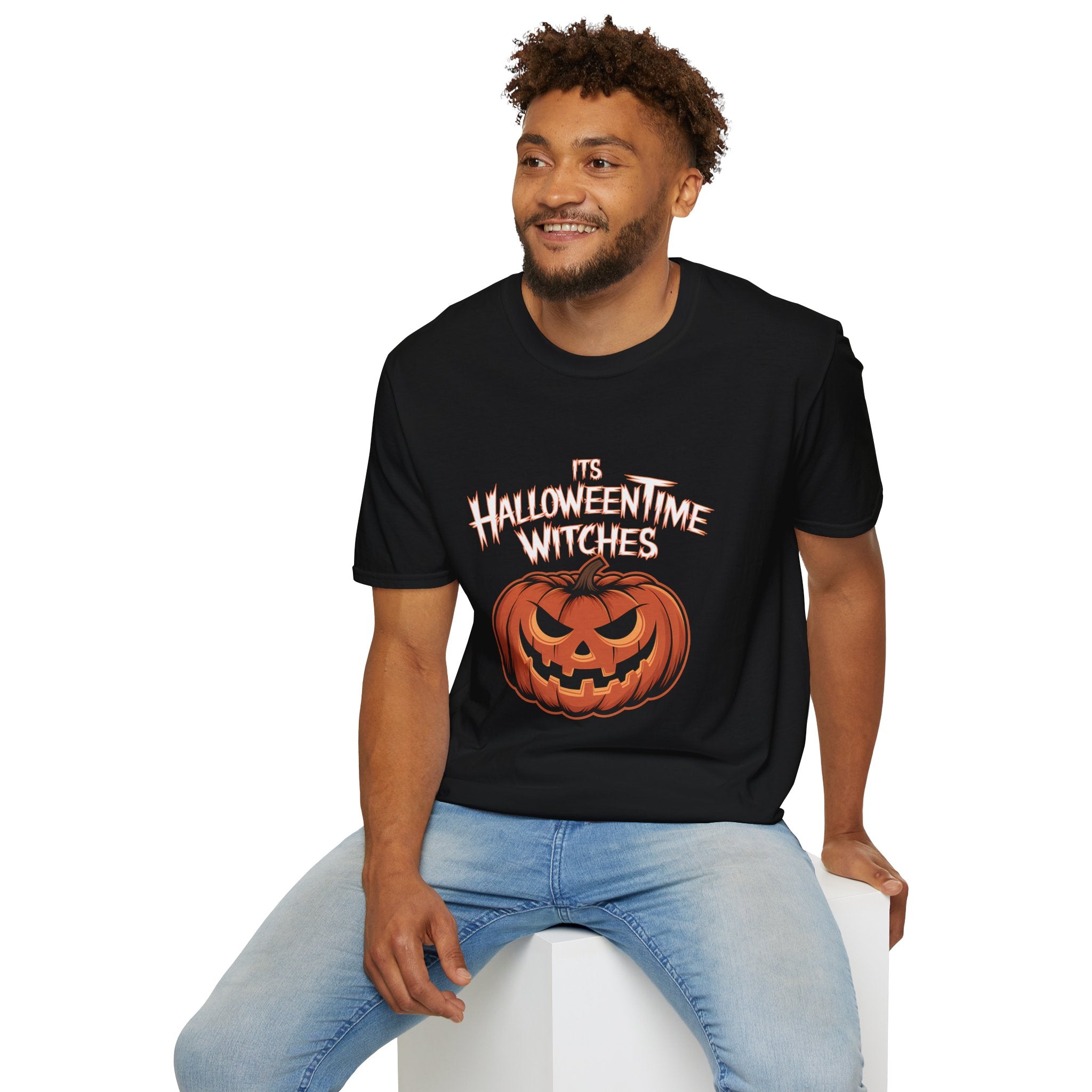 It's Halloween Time Witches Shirt | Halloween Costume Gifts | Spooky Halloween Pumpkin Merchandise Unisex T-Shirt
