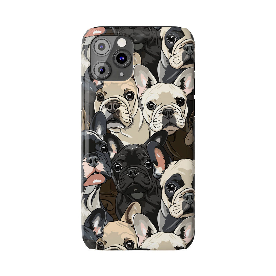 Premium French Bulldogs iPhone Case | Cute Frenchie Gifts Slim Phone Cases