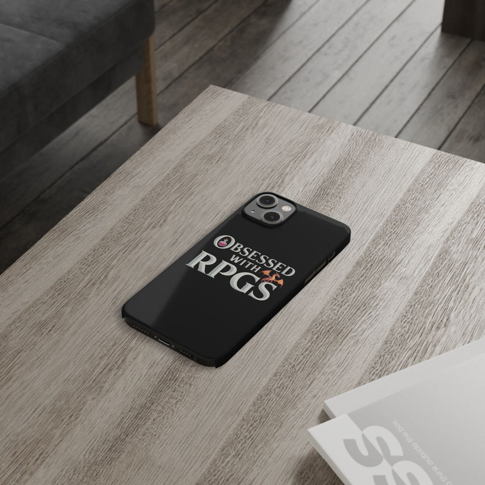Premium Obsessed With RPGs iPhone Case | Fantasy Role Playing Game Slim Phone Cases