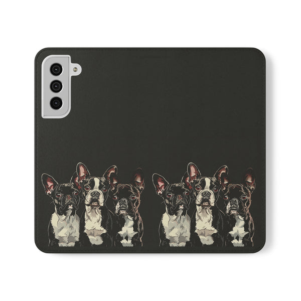 Boston Terrier Phone Case | Boston Terrier Wallet Phone Case | IPhone & Samsung Galaxy Boston Terrier Flip Cases