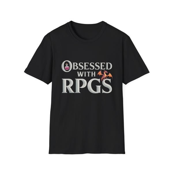 Obsessed With RPGs | Role Playing Game Gift | RPG Merchandise | RPG Gifts Presents Unisex T-Shirt