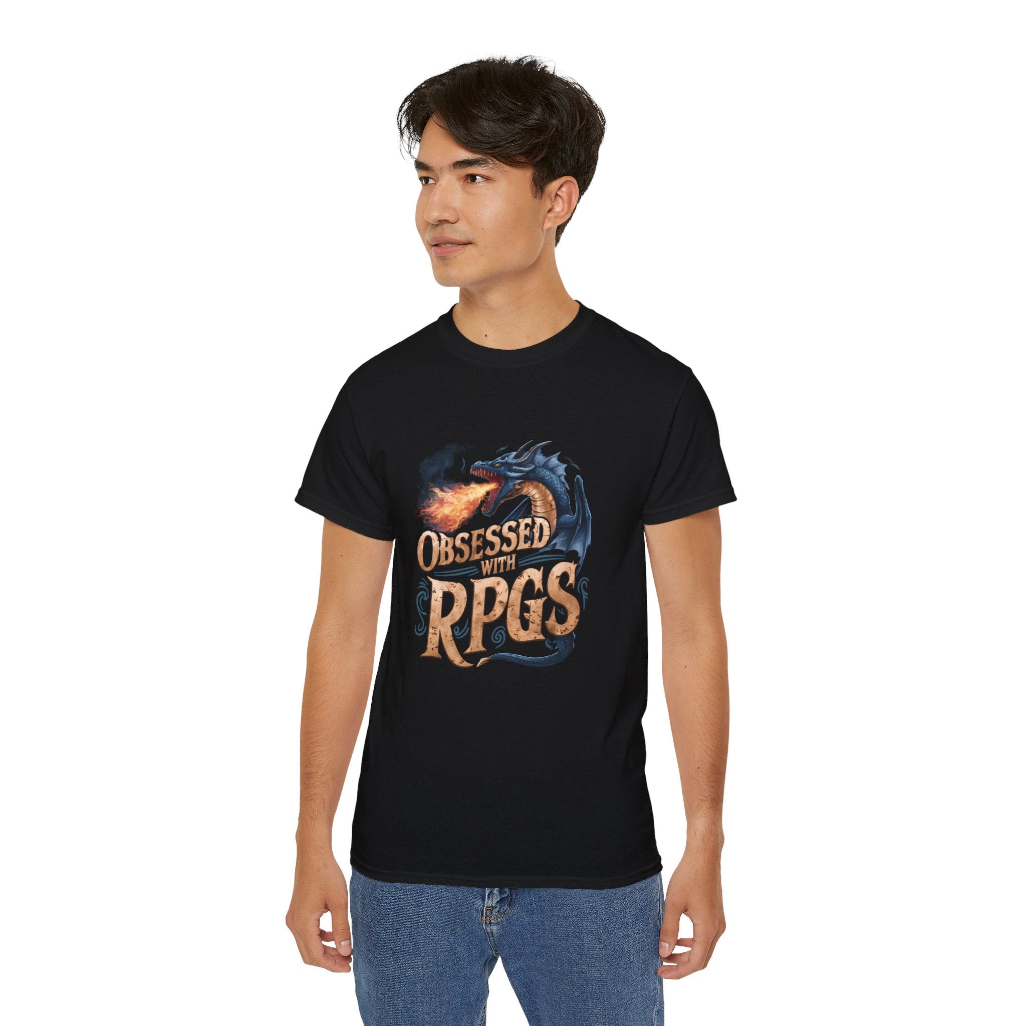 Obsessed With RPGs Shirt | Fantasy RPG Game Gift | Role Playing Game Merchandise | RPG Gifts | Fantasy Presents Unisex Shirts