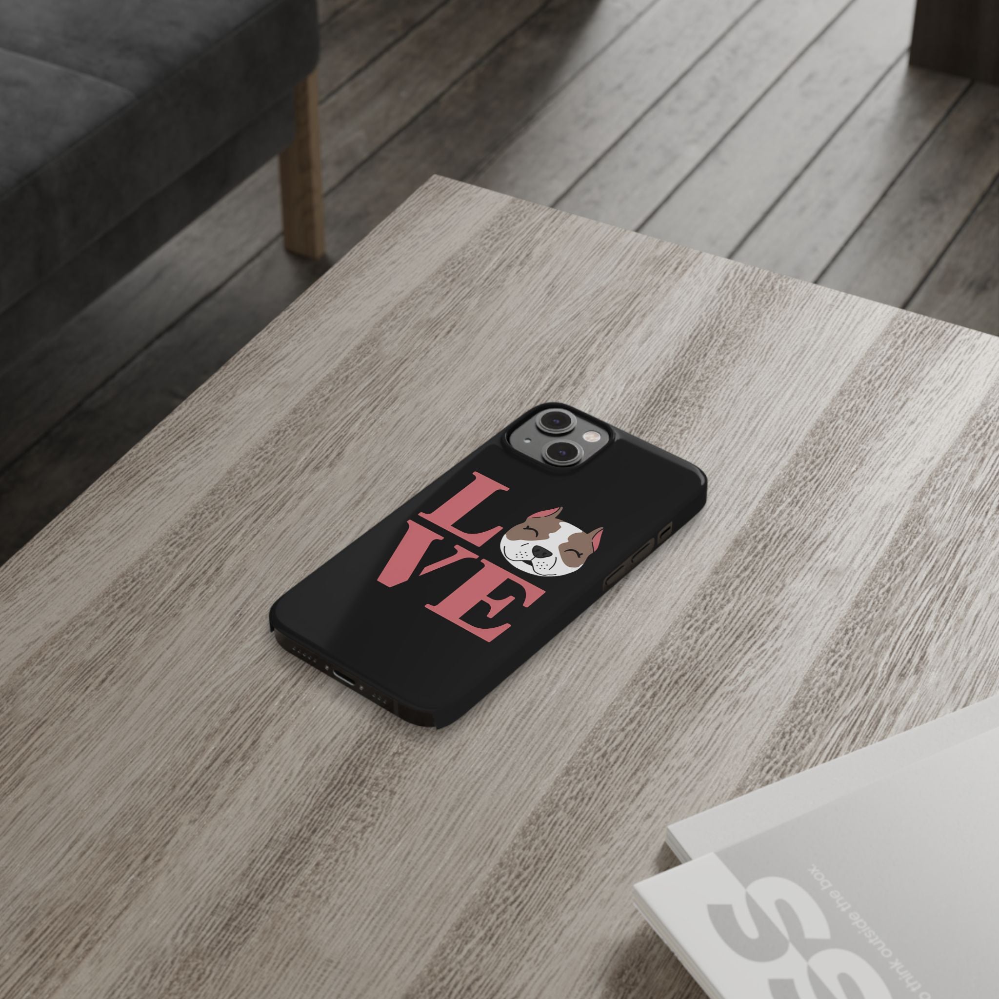 Premium Love Pitbulls iPhone Case | Pitbull Gifts Slim Phone Cases