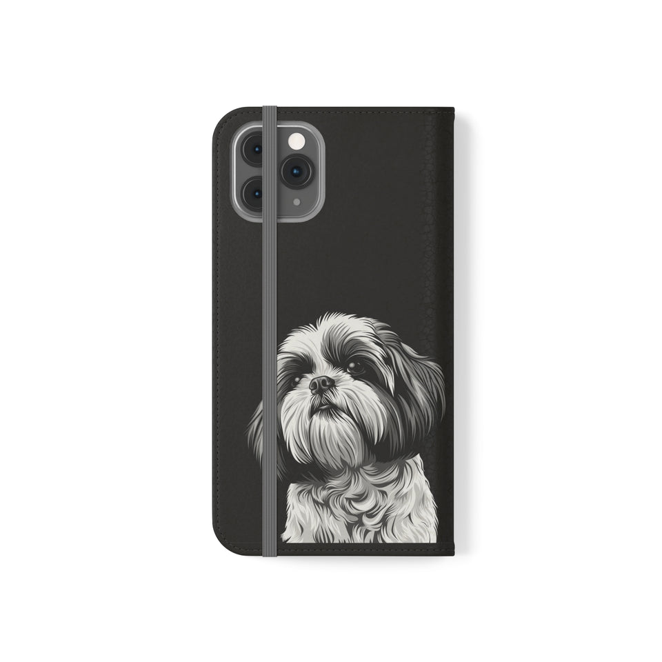 Shih Tzu Phone Case | Shih Tzu Wallet Phone Case | IPhone & Samsung Galaxy Shih Tzu Flip Cases