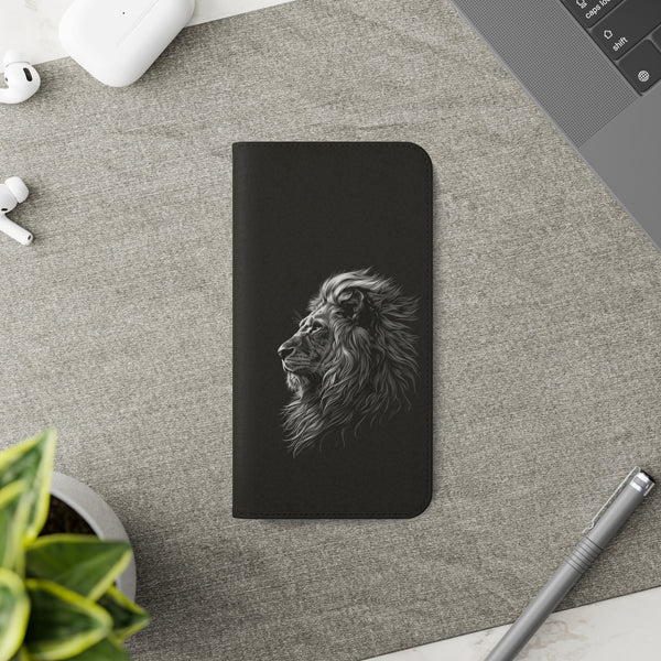 Lion Phone Case | Lion Wallet Phone Case Gifts | IPhone & Samsung Galaxy Lion Flip Cases