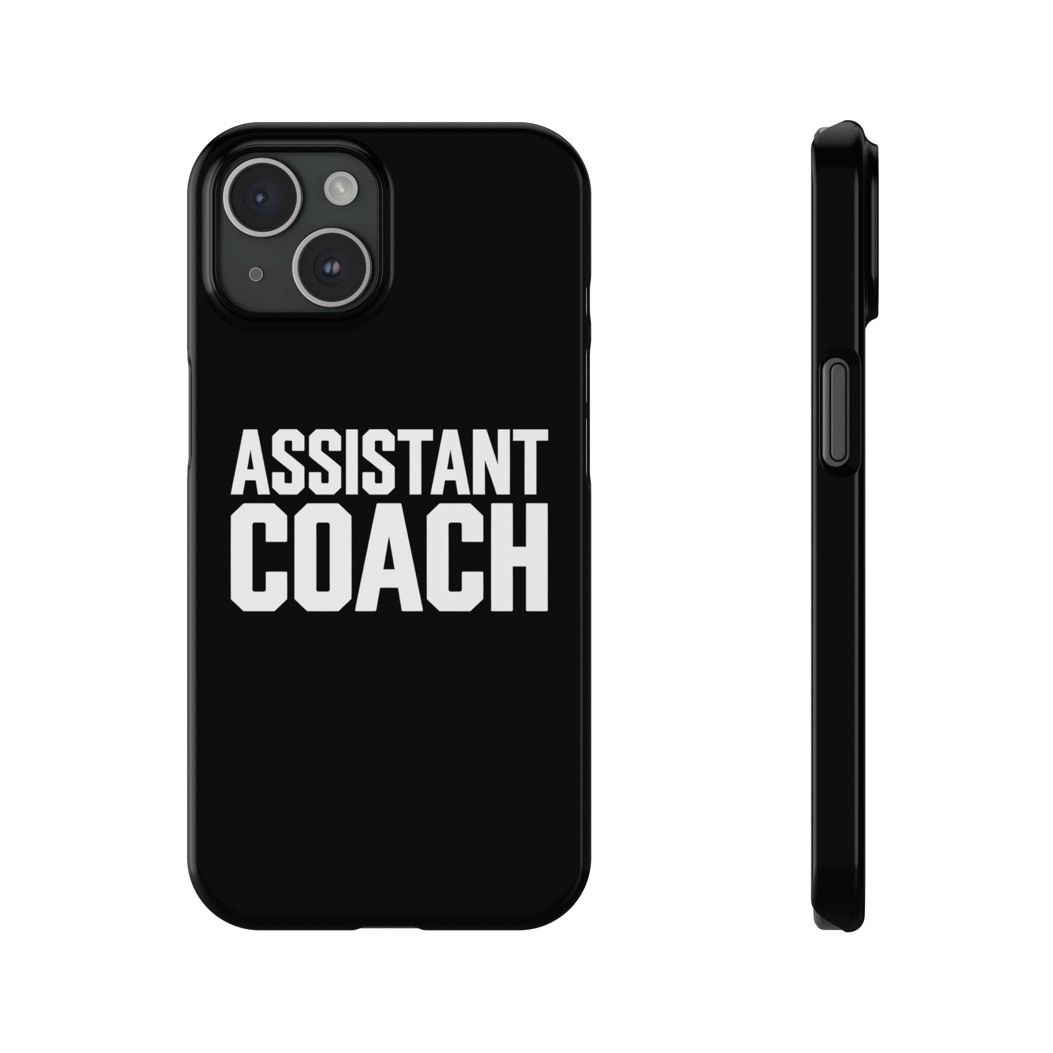 Premium Assistant Coach iPhone Case | Assistant Coach Gifts Slim Phone Cases Secondary image