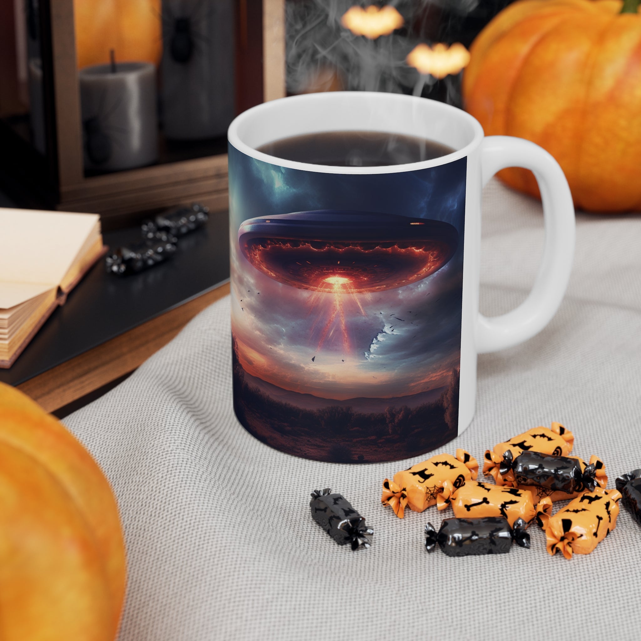 UFO Mug | UFO Gift | Alien Unidentified Flying Object Flying Saucer Ceramic Mug 11oz
