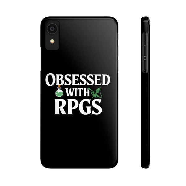 Premium Obsessed With RPGs iPhone Case | Role Playing Game Slim Phone Cases