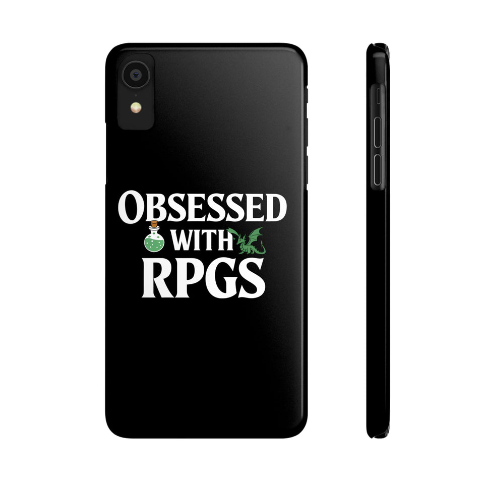 Premium Obsessed With RPGs iPhone Case | Role Playing Game Slim Phone Cases