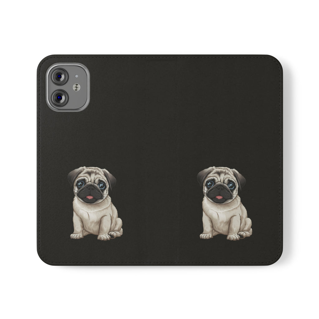 Pug iPhone & Samsung Wallet Phone Case | Pug Flip Cases