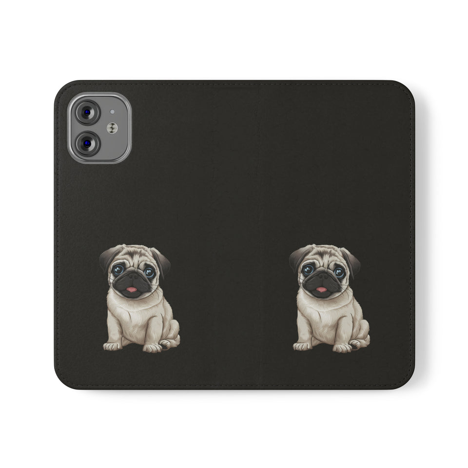Pug iPhone & Samsung Wallet Phone Case | Pug Flip Cases