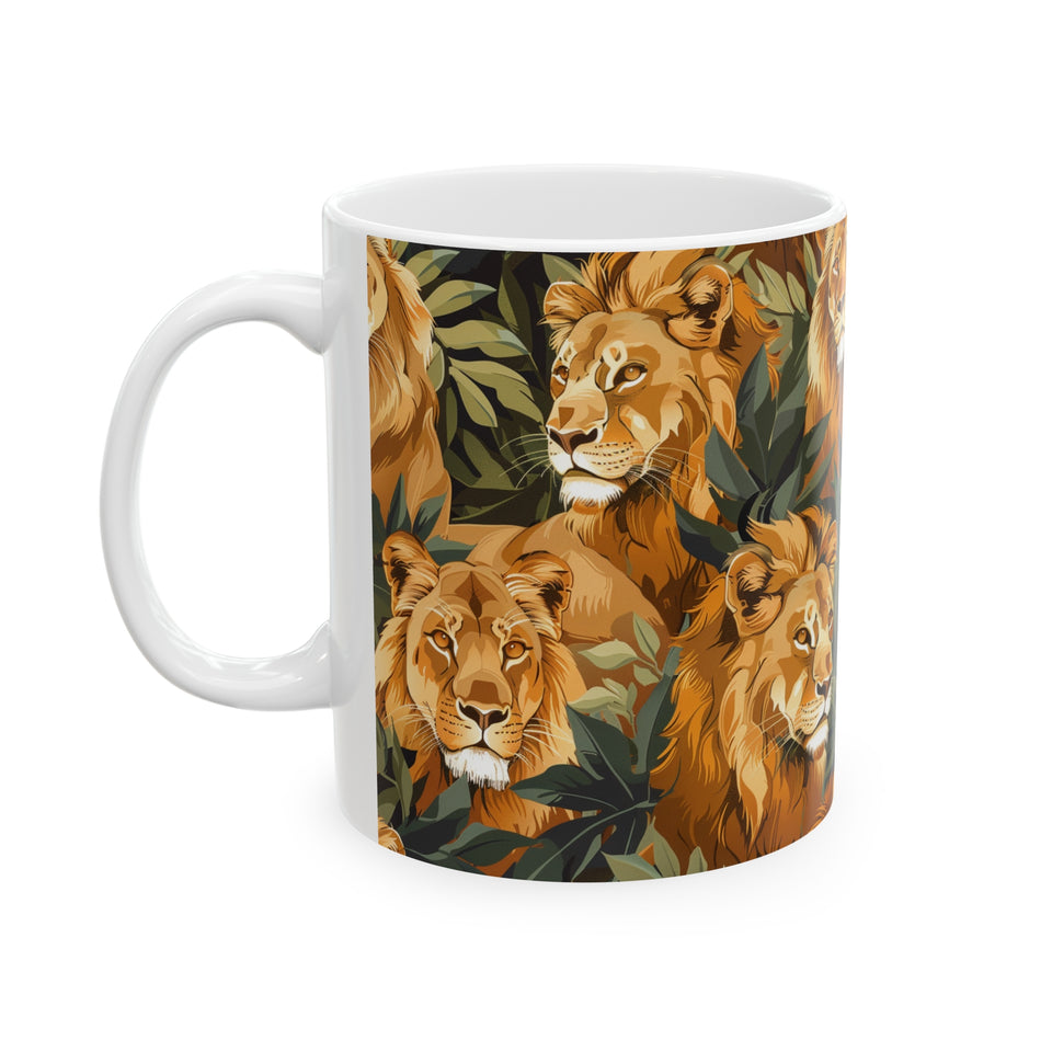 Lion Mug | Lion Gifts | Lion Presents | Pride of Lions Ceramic Mug 11oz