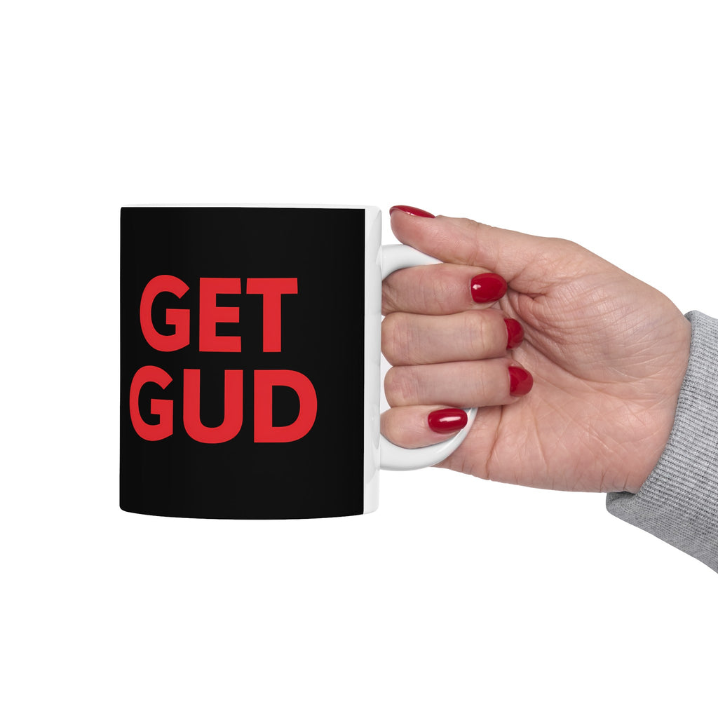 Get Gud RPG Mug | Role Playing Game Gift | Soulslike Coffee Mug | RPG Fantasy Gift Ideas Mug 11oz