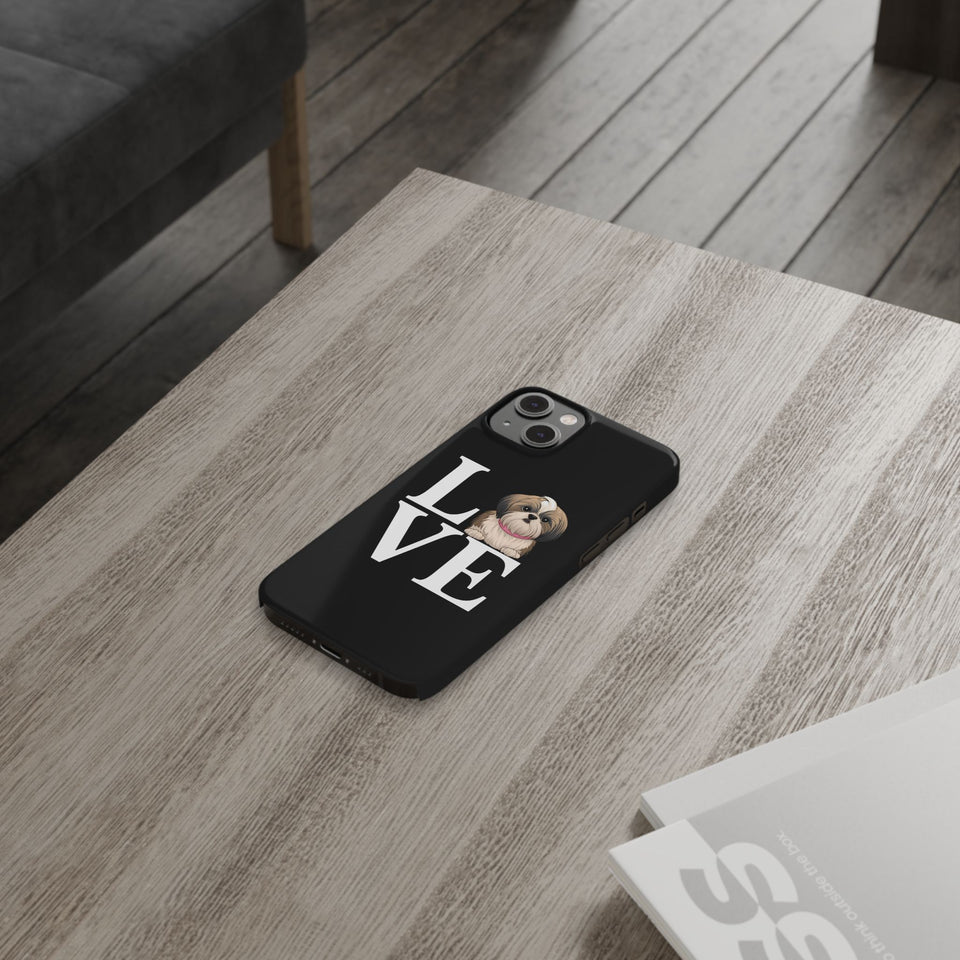 Premium Love Shih Tzu iPhone Case | Cute Shih Tzu Slim Phone Cases
