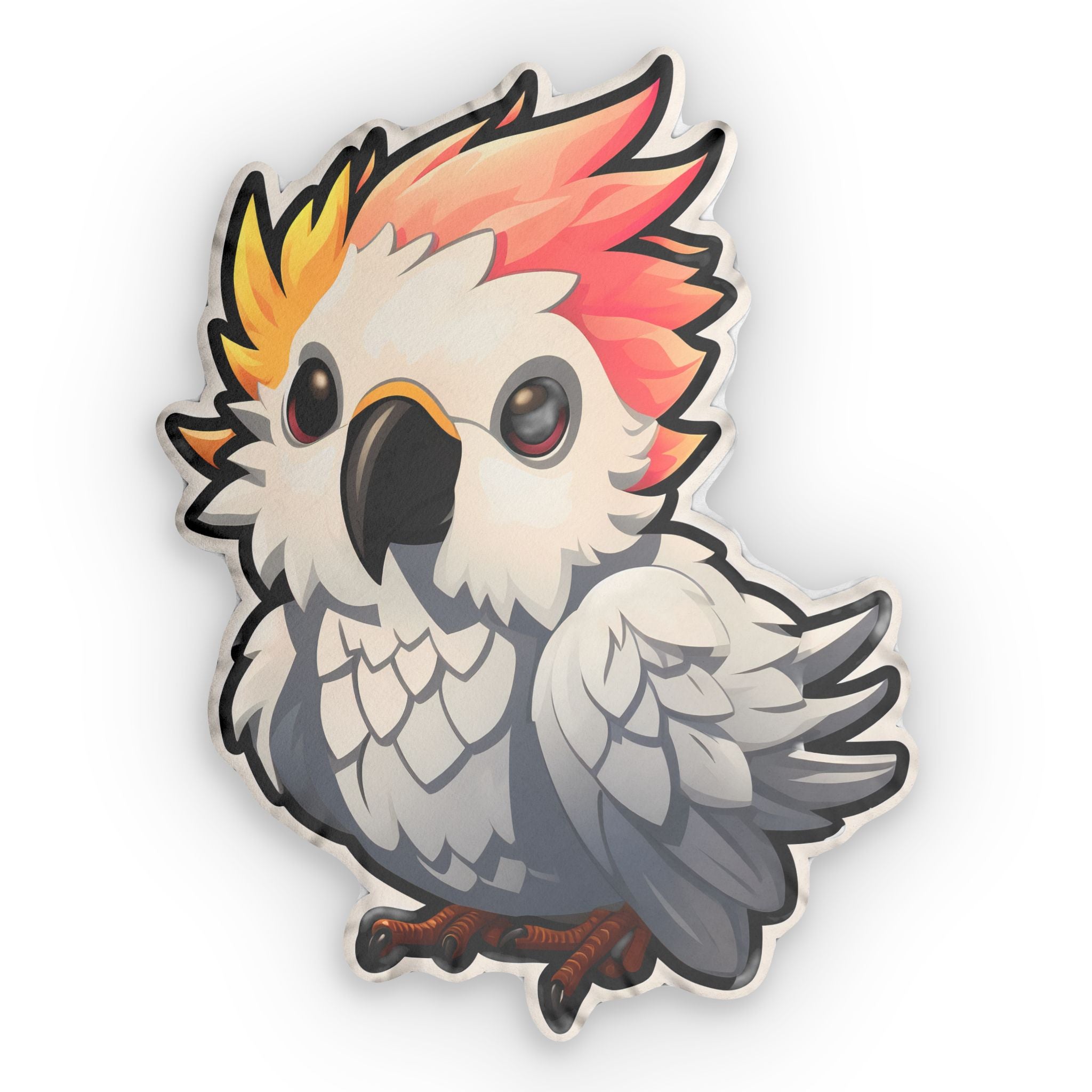 Cute Cockatoo Custom Shaped Pillow | Cockatoo Gift Pillow Main image