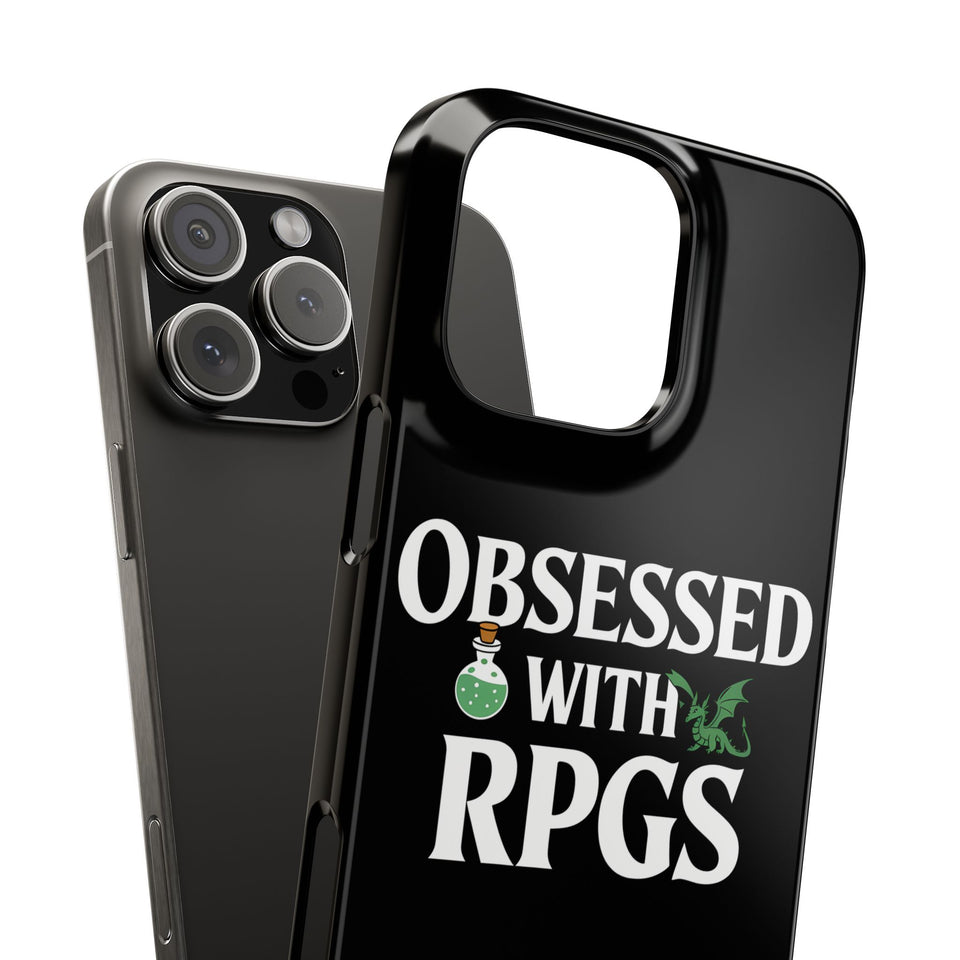 Premium Obsessed With RPGs iPhone Case | Role Playing Game Slim Phone Cases