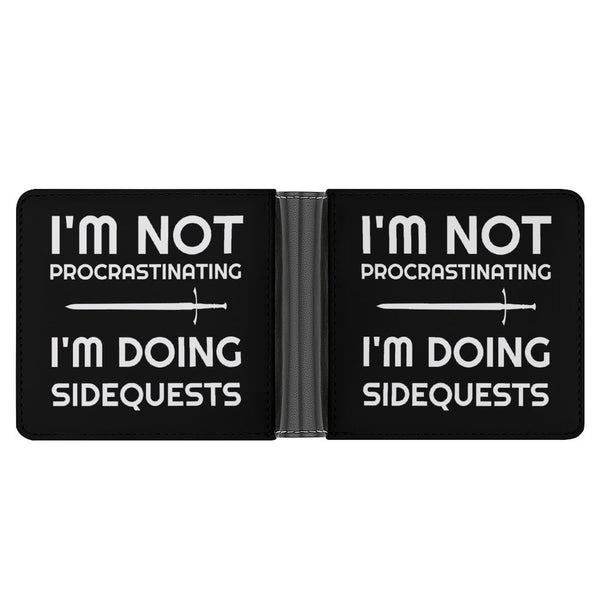 I'm Not Procrastinating I'm Doing Side Quests Fantasy RPG Video Gamer Wallet