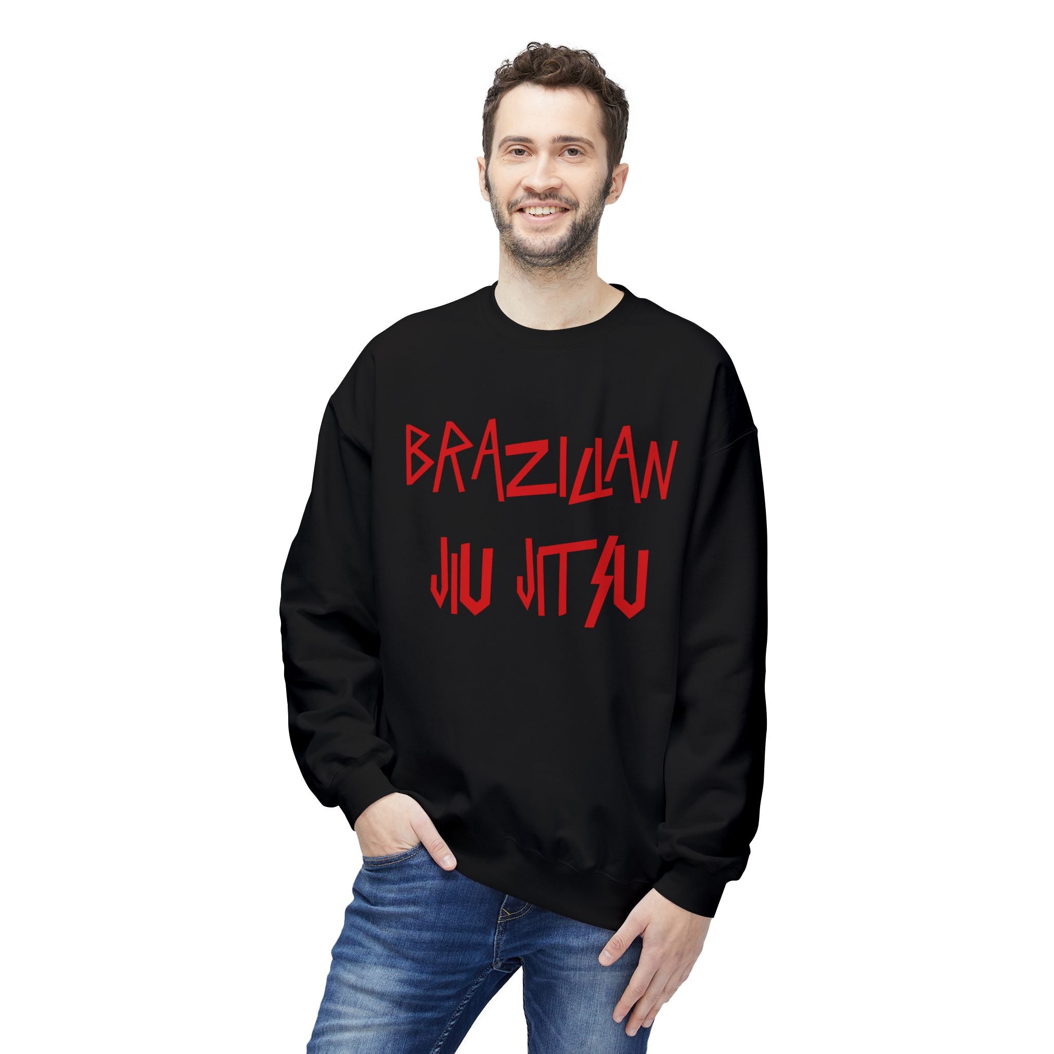 Brazilian Jiu Jitsu Slay BJJ Unisex Midweight Softstyle Fleece Crewneck Sweatshirt Main image