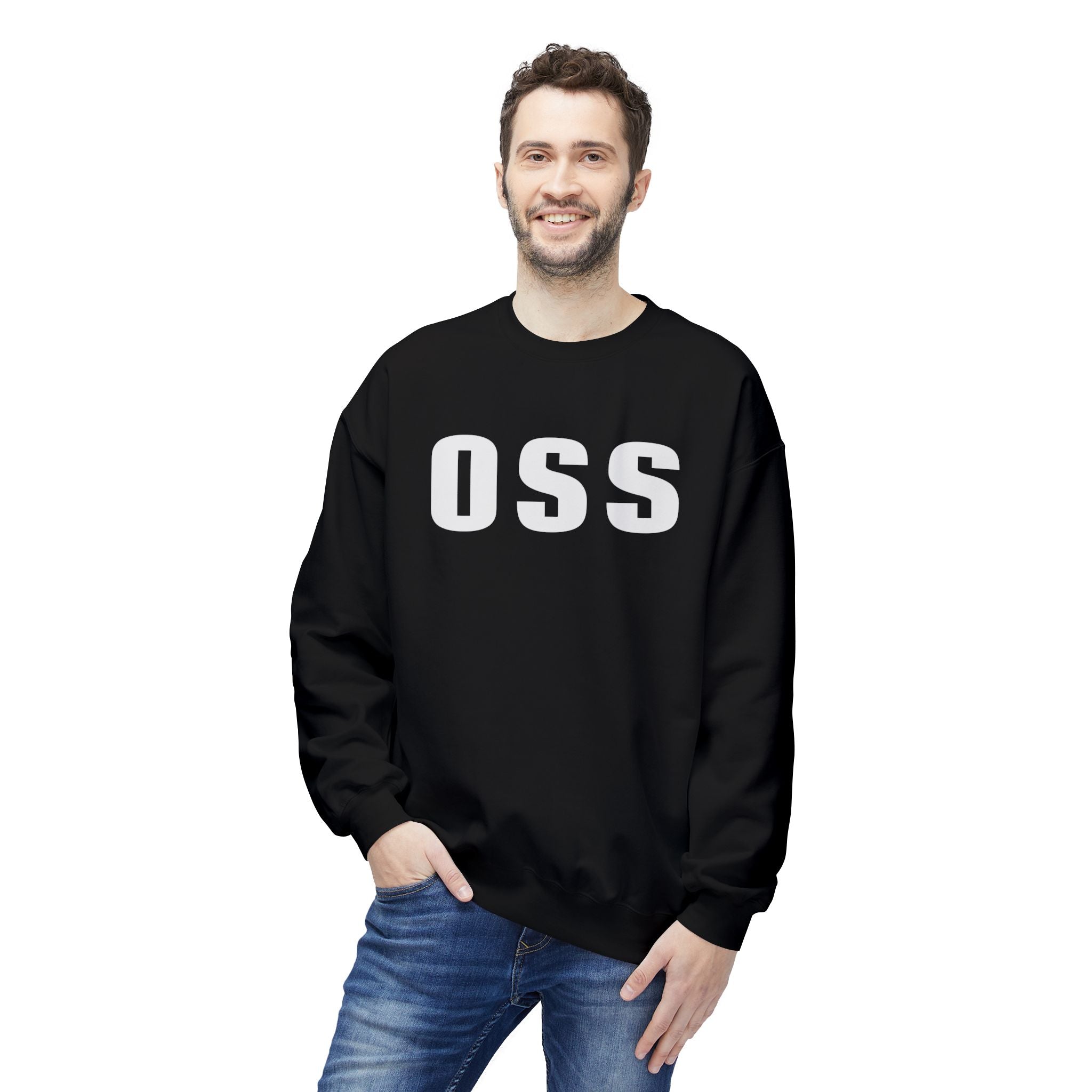 Brazilian Jiu Jitsu OSS BJJ Unisex Midweight Softstyle Fleece Crewneck Sweatshirt Main image