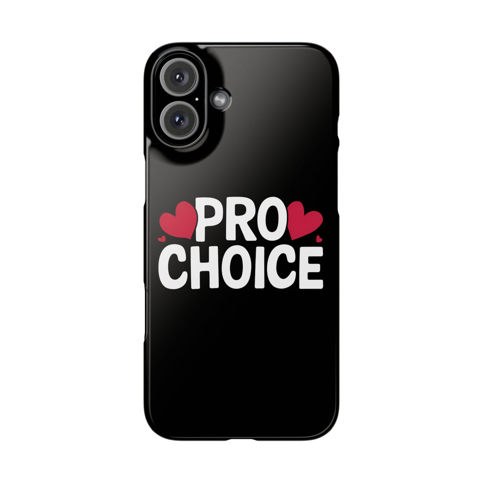 Premium Pro Choice iPhone Case | Feminist Pro Choice Gifts Slim Phone Cases
