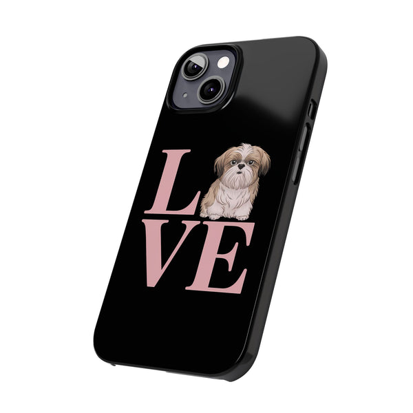 Premium Love Shih Tzu iPhone Case 2 | Cute Shih Tzu Slim Phone Cases