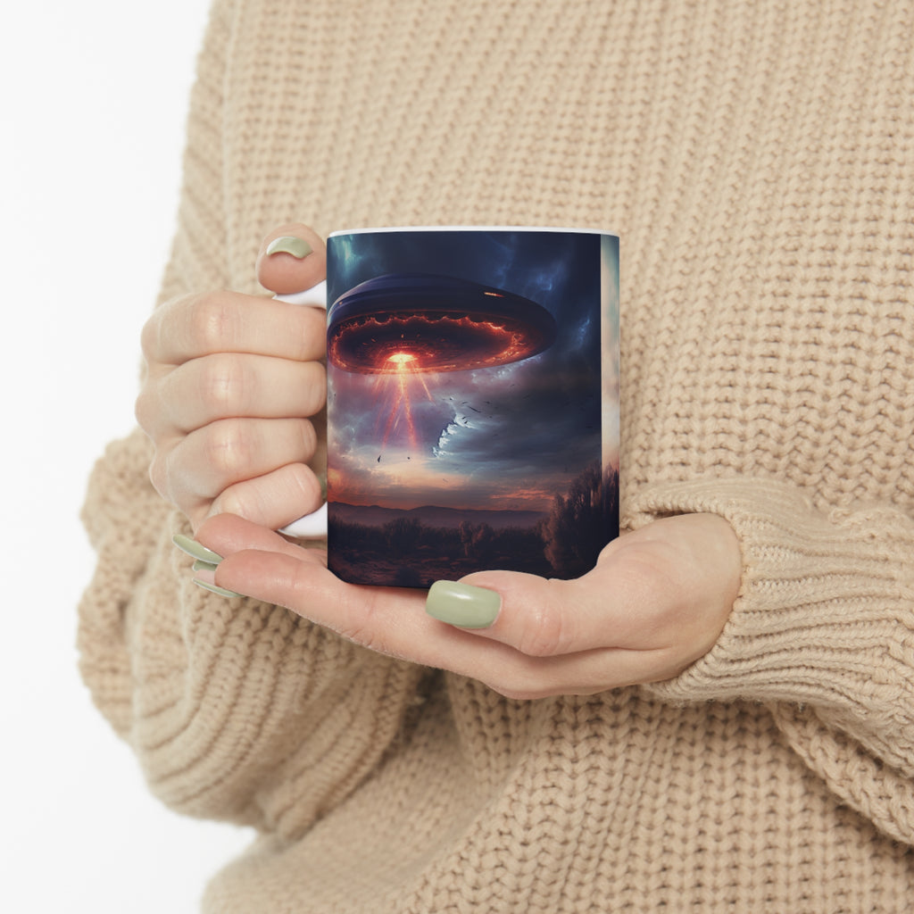UFO Mug | UFO Gift | Alien Unidentified Flying Object Flying Saucer Ceramic Mug 11oz