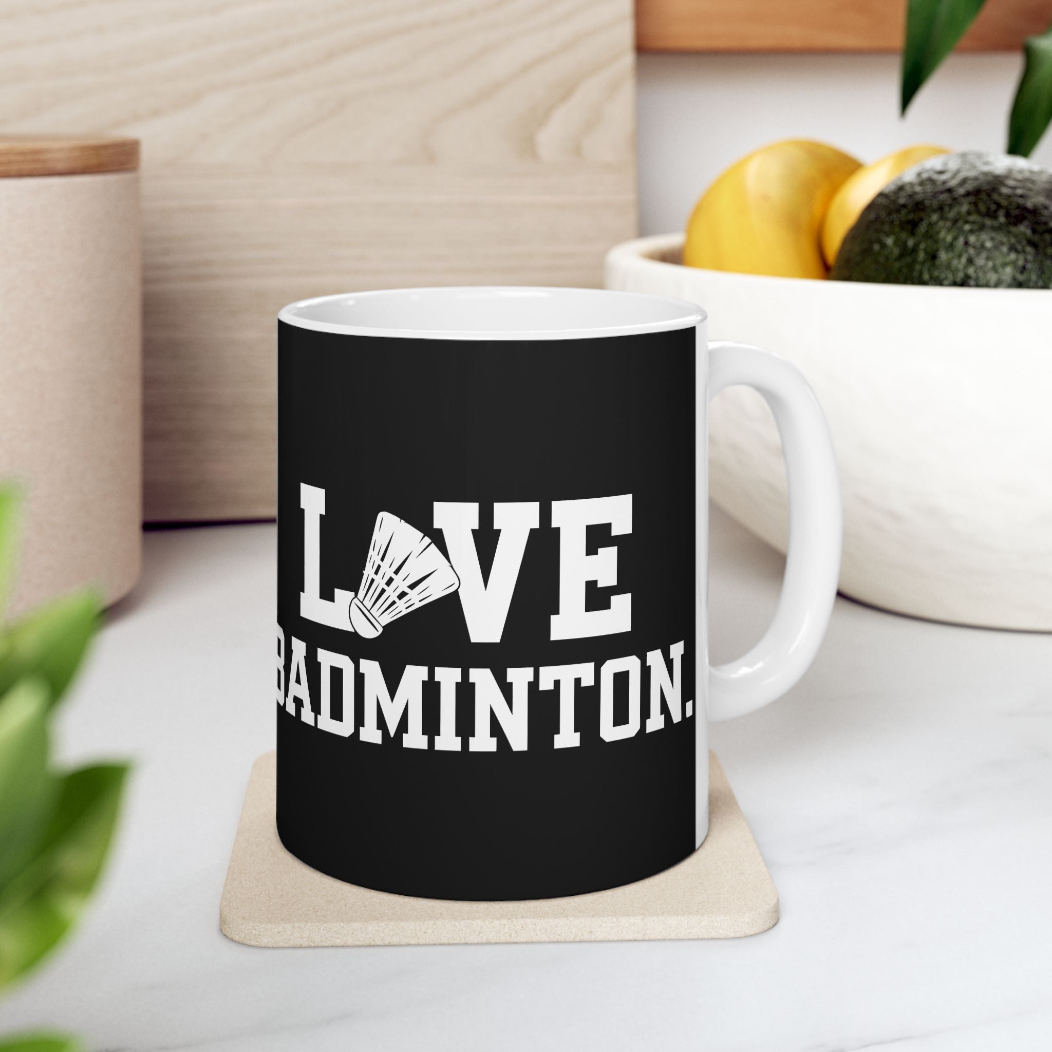 Love Badminton 2 Ceramic Mug | Badminton Gifts (11oz) Main image
