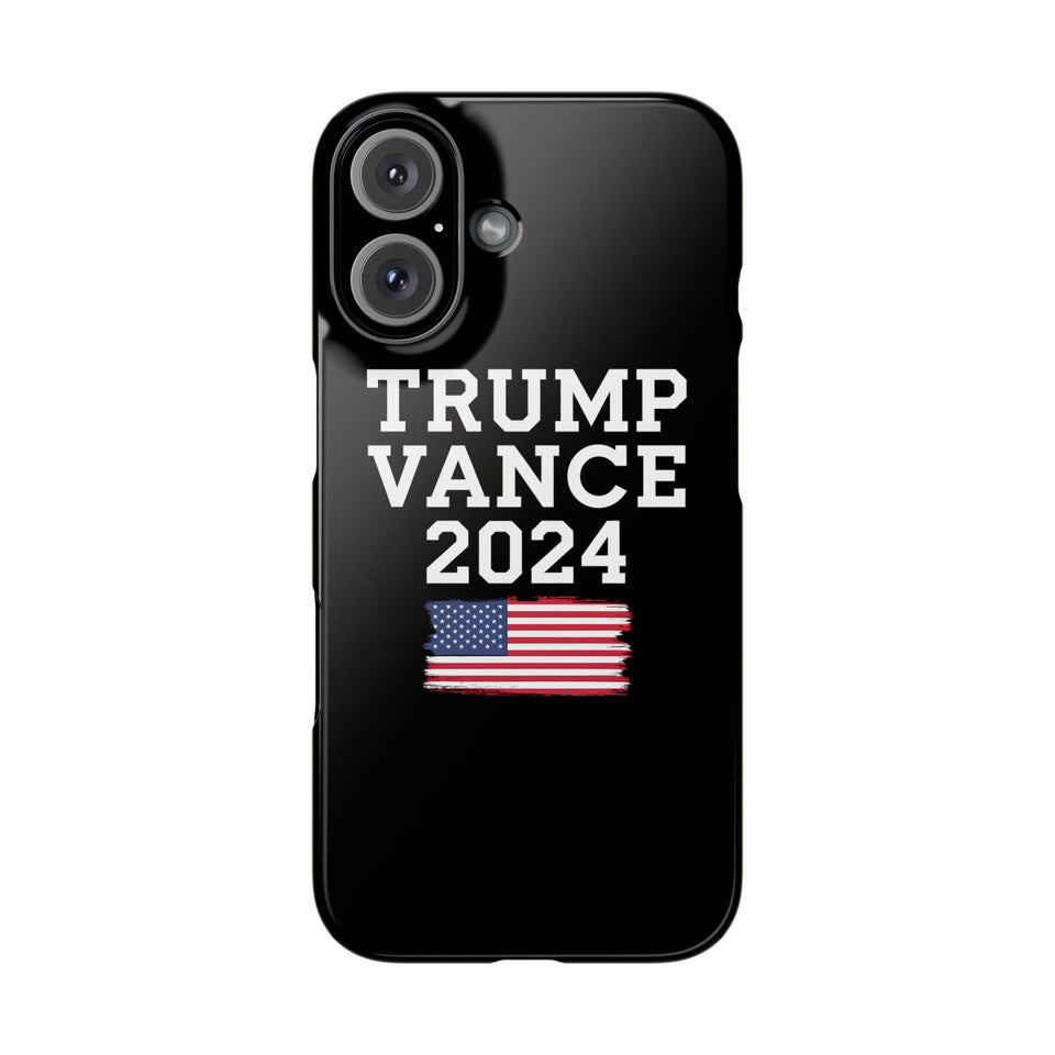 Premium Trump Vance 2024 iPhone Case | Donald Trump Gifts Slim Phone Cases