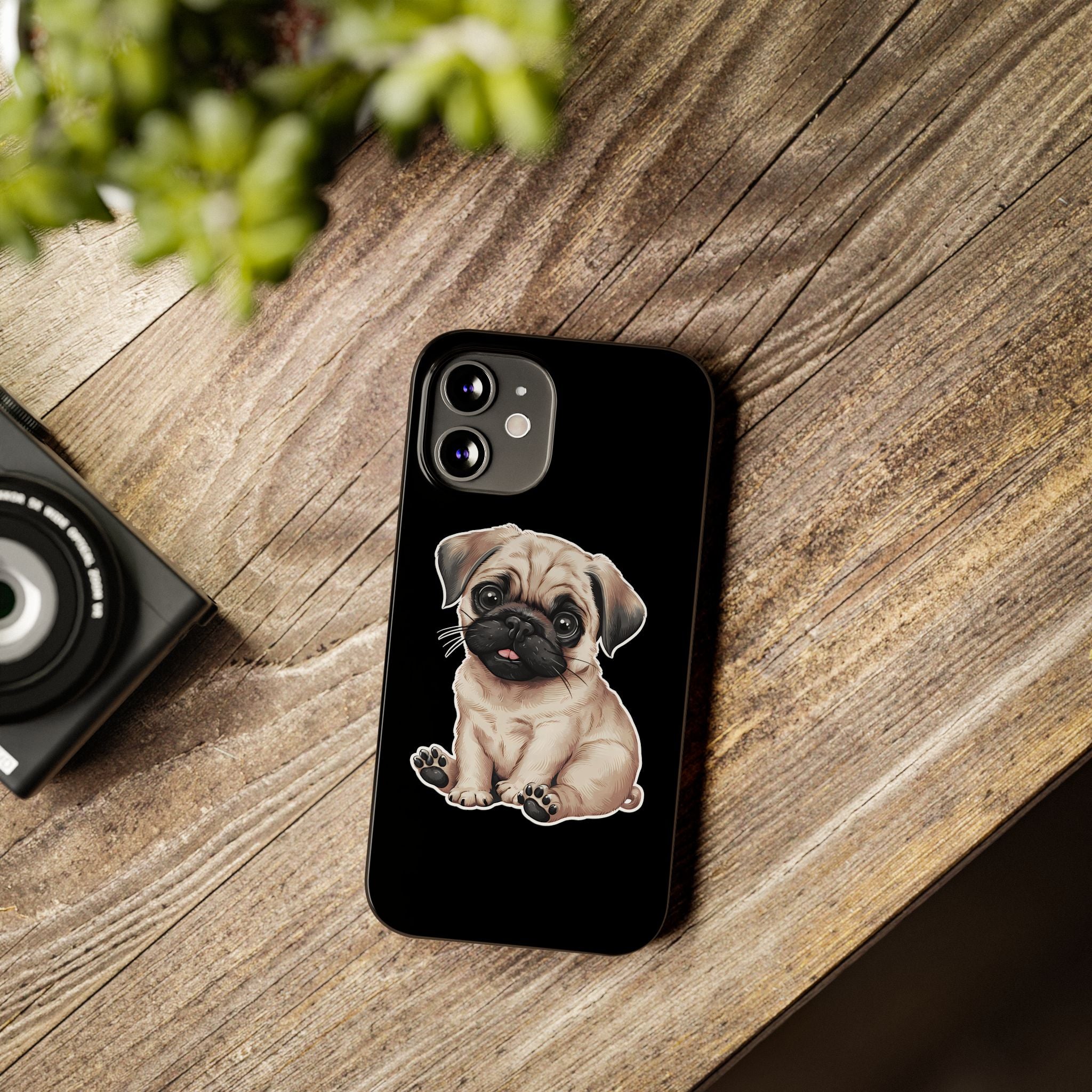 Premium Pug Puppy iPhone Case | Cute Pug Gifts Slim Phone Cases