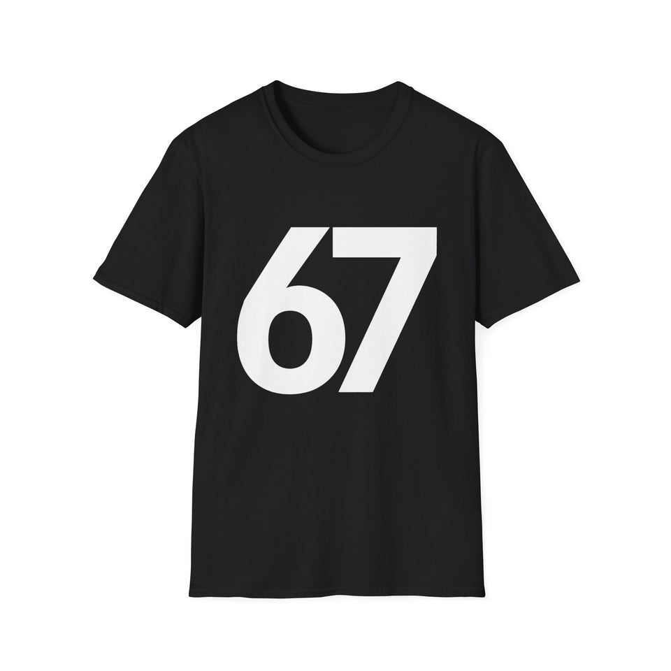 67 Six Seven Funny T-Shirt — Retro Humorous Graphic Tee
