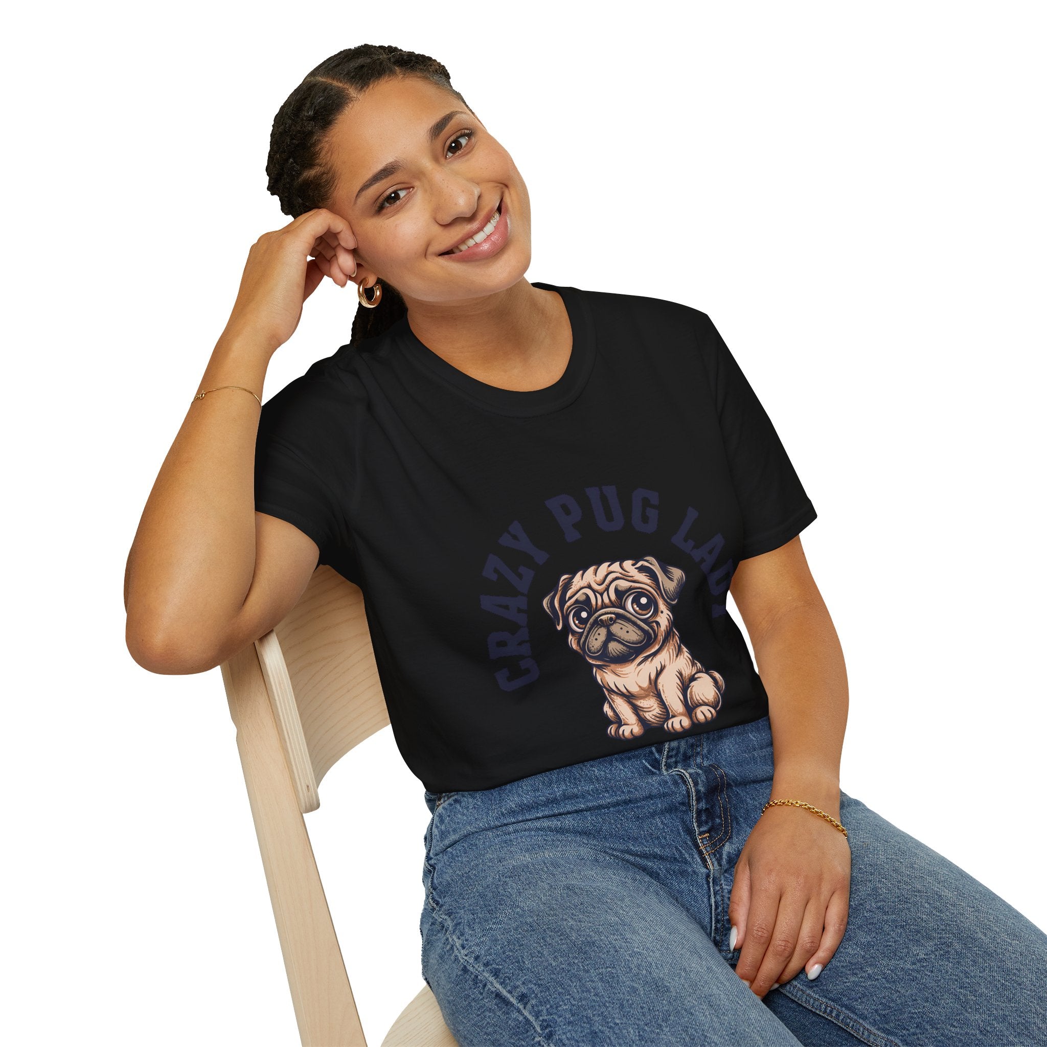 Crazy Pug Lady T-Shirt