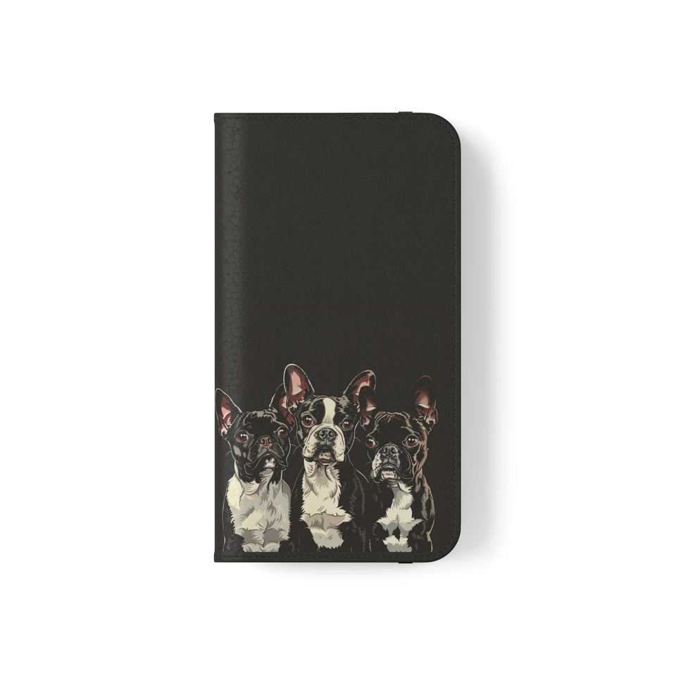 Boston Terrier Phone Case | Boston Terrier Wallet Phone Case | IPhone & Samsung Galaxy Boston Terrier Flip Cases