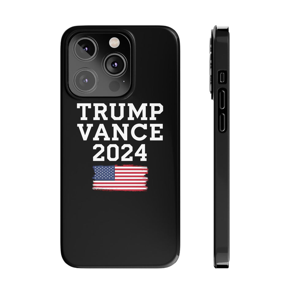 Premium Trump Vance 2024 iPhone Case | Donald Trump Gifts Slim Phone Cases