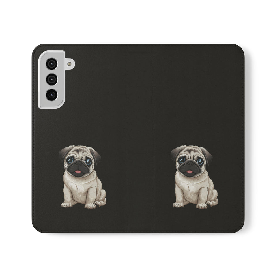 Pug iPhone & Samsung Wallet Phone Case | Pug Flip Cases