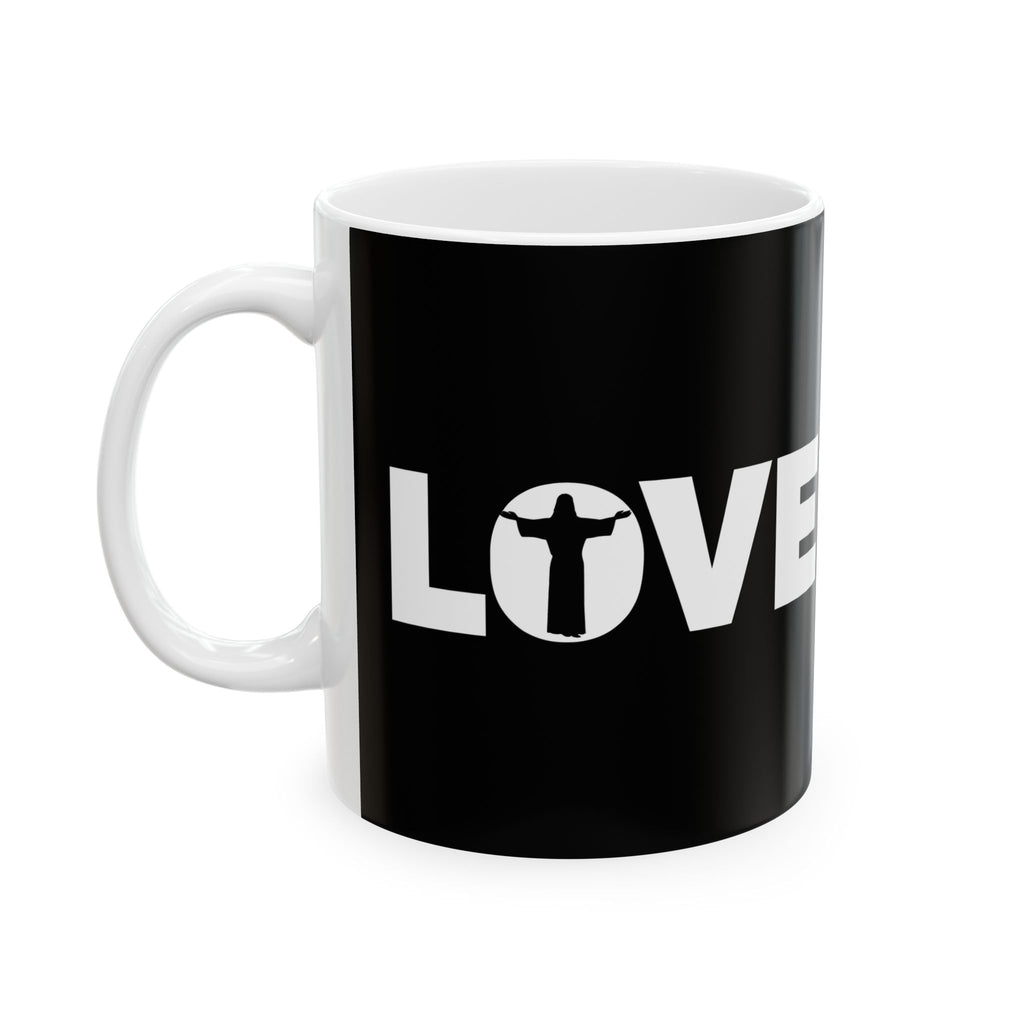 Love Jesus Ceramic Mug | Love Faith In Jesus Gifts (11oz)