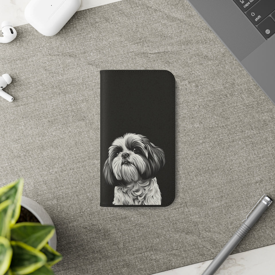 Shih Tzu Phone Case | Shih Tzu Wallet Phone Case | IPhone & Samsung Galaxy Shih Tzu Flip Cases