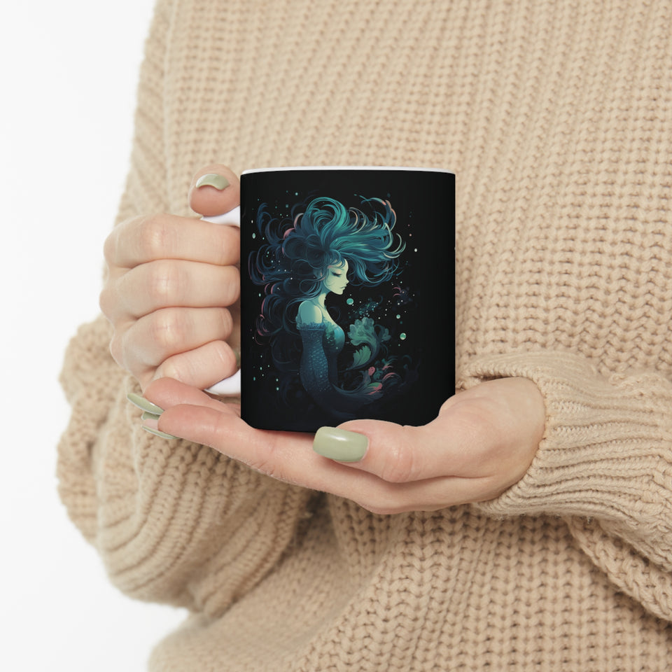mermaid mug, mermaid coffee mug, mermaid gift, mermaid gifts for women, mermaid gifts for adults, mermaid presents, black mermaid shirt, mermaid shirts for adults