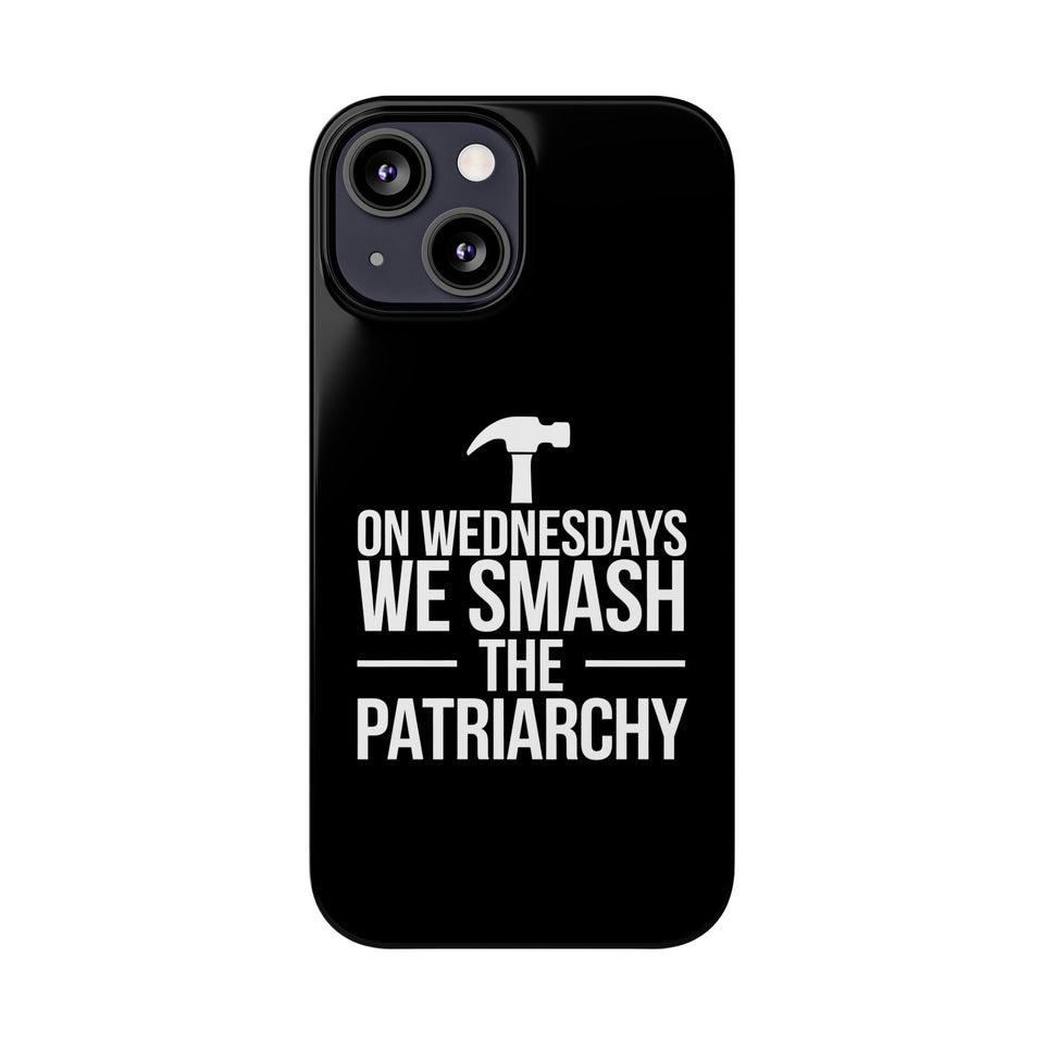 Premium On Wednesdays We Smash The Patriarchy iPhone Case | Feminist Gifts Slim Phone Cases