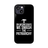 Premium On Wednesdays We Smash The Patriarchy iPhone Case | Feminist Gifts Slim Phone Cases Premium On Wednesdays We Smash The Patriarchy iPhone Case | Feminist Gifts Slim Phone Cases
