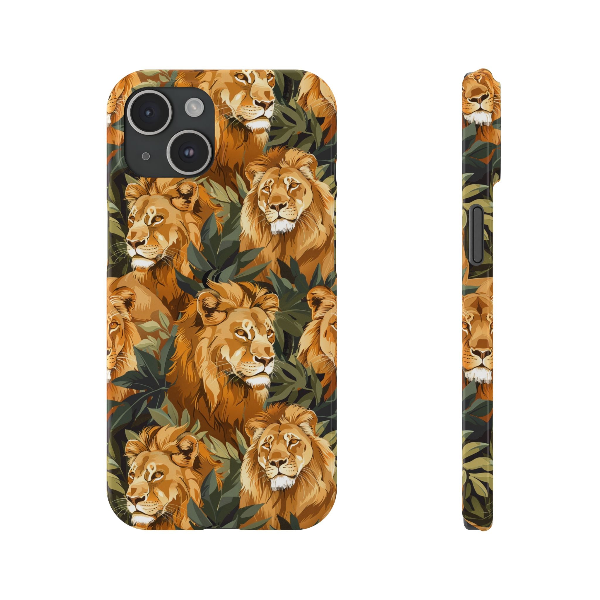 Premium Pride Of Lions iPhone Case | Lion Gifts Slim Phone Cases Secondary image