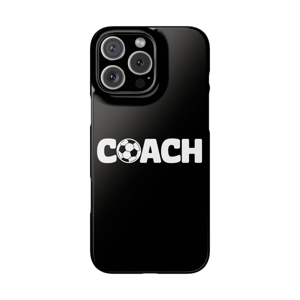 Premium Soccer Coach iPhone Case | Soccer Coach Gifts Slim Phone Cases