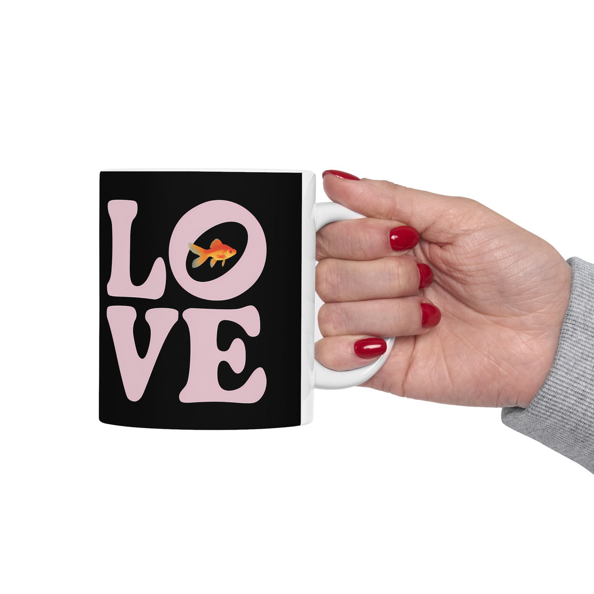 Sweet Love Goldfish Mug | Goldfish Coffee Mug | Cute Goldfish Coffee Mug 11oz